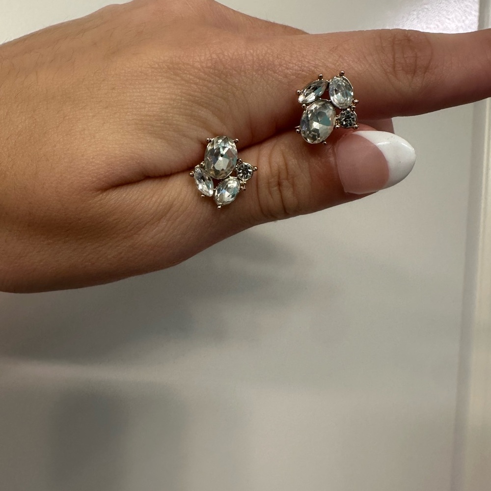 Elegant Silver Gemstone Earrings